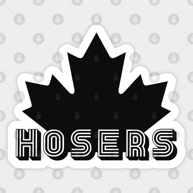 Hosers (Black) Sticker by Roufxis